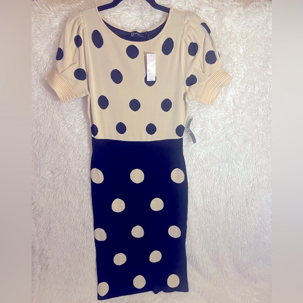 NEW YORK & COMPANY Color-block Midi Dress